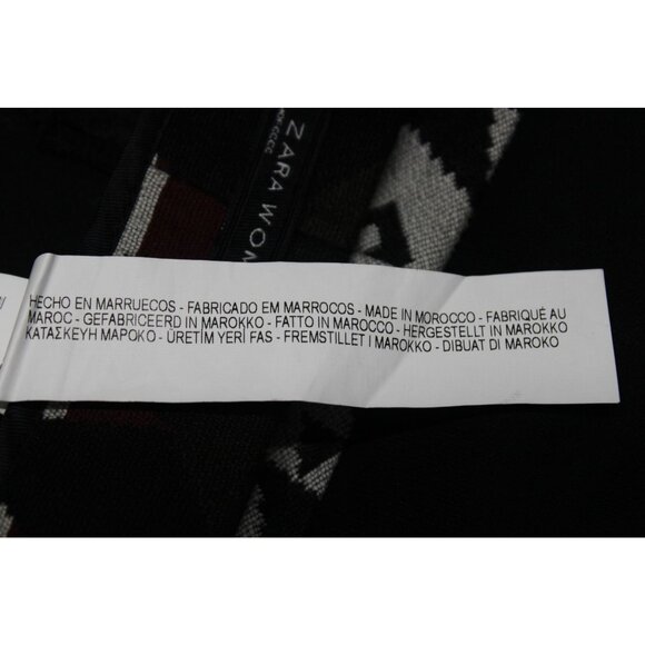 Zara women's Aztec print faux wrap front mini tulip skirt M - Picture 9 of 12